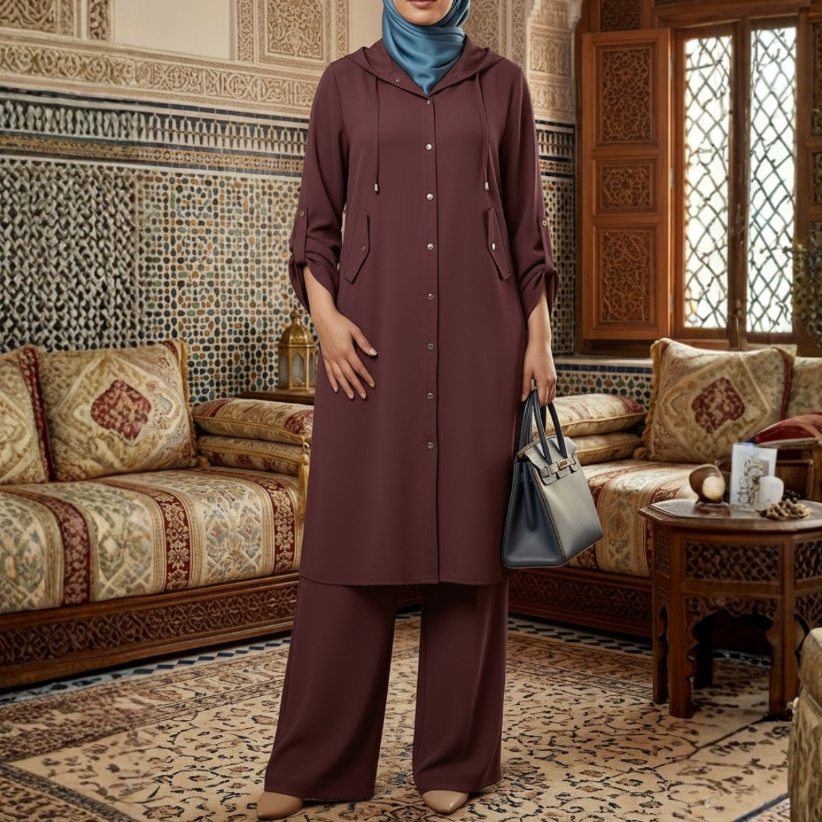 Ensemble Modeste Élégant pour Femme – Style Moderne