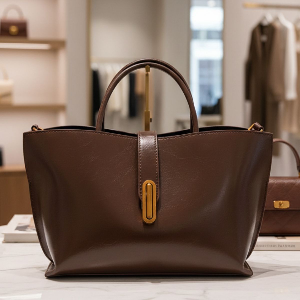 Set Signature Élégance – Bordeaux & Coffee Brown