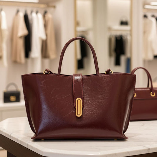 Set Signature Élégance – Bordeaux & Coffee Brown